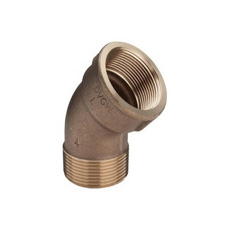 Viega Угольник бронза НВ 45° 1