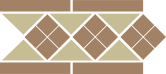 Top Cer Octagon Border Lisbon-1 1 Strip Stand.(Tr.16, Dots 14, Strips 14) 28x15 см  бордюр