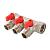 Valtec 3/4", 2 х 1/2" Коллектор 2 вых.с отсекающими кранами (плоское уплотнение)