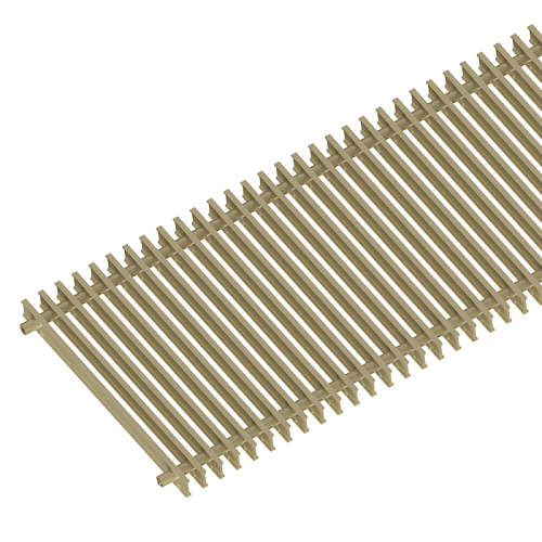 Решетка алюминиевая поперечная itermic GRILL 3000 SGL-28