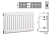 Prado Universal U33 300x1400 стальной панельный радиатор с нижним подключением