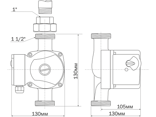 Aquario AC 254-130 циркуляционный насос