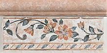 Del Conca Ambre Di Soanne Rosai B (mix) Cenefa Rosa 10x20 см Декор 