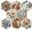 Bestile Toscana Flores Acuarelas Mix 25,8x29 см Настенная плитка