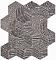 Fap Ceramiche Lumina Glam Silver Cube Mosaico 22,5×26 см Мозаика