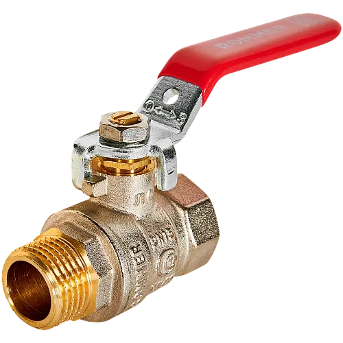 ROMMER Кран шаровой, ВР/НР, ручка рычаг 1/2"