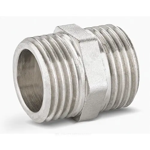 LD Pride Ниппель DN15 (1/2") НР/НР латунь никель