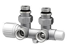 Far Н-обр. узел с термо.и зап.клапанами, угл., 3/4"EU - 1/2"НР