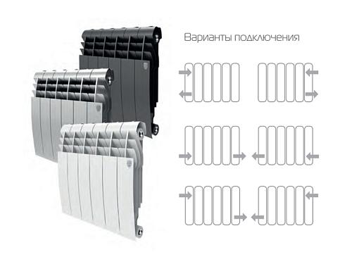 Royal Thermo Biliner 350 Silver Satin /8 секции БиМеталлический радиатор