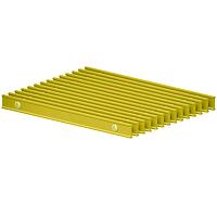 Решетка рулонная алюминиевая TechnoWarm PPA 350-4400 золото