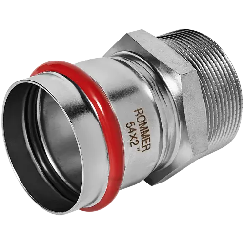 ROMMER Переходник ВПр-Нр 54x2, из нержавеющей стали прессовой, арт. Rss-0021-000542