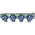 SMB-6849-341204 Stout Коллектор регулирующий 3/4", 4 отвода 1/2" (плоское уплотнение)