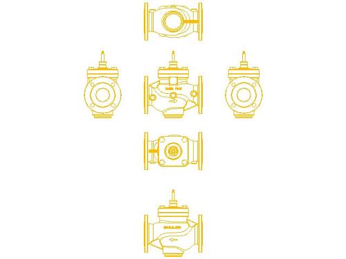 Danfoss VFM 2 DN15 (065B3050) Клапан регулирующий фланцевый Kvs-0,25 м3/ч 