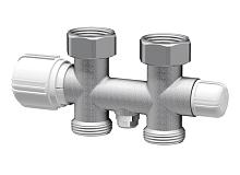 Far Н-обр. узел с термо.и зап.клапанами, прям., 3/4"EU - 3/4"ВР