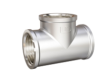 LD Pride Тройник DN50 (2") ВР/ВР/ВР латунь никель