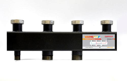Warme WKS85.2F Коллектор черная сталь на 2 выхода 1 1/2с накидными гайками