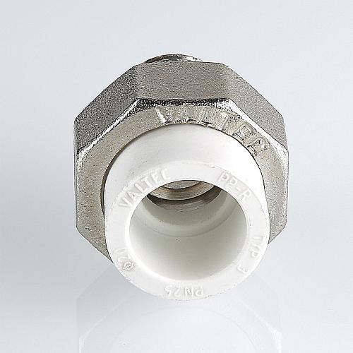 Valtec PPR Муфта 40 х 1 1/4" разъемная с переходом на наружную резьбу