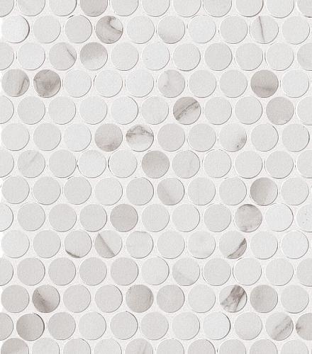 Fap Ceramiche Roma Diamond Statuario Round Gres Mos.29,5 ×32,5 см Мозаика
