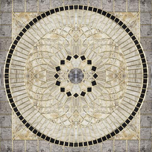 Infinity Ceramic Tiles Rimini Roseton Gris 120x120 декоративный элемент