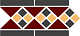Top Cer Octagon New Border LISBON with 1 strip (Tr.20, Dots 14+21, Strips 14) 28х15 см