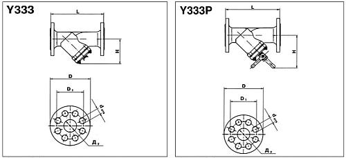 Danfoss Y333 DN400 (149B3797) Фильтр с пробкой фланцевый