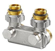 Oventrop Multimodul 3/4"НРх1/2"НР Перепускной кран для радиаторов с нижним угловым подключением