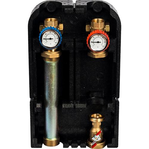 Stout Насосная группа с прямым контуром 1" без насоса в теплоизоляции