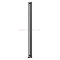 Arbiola Iris 42 V 2500-42-03 секции черный вертикальный радиатор c нижним подключением