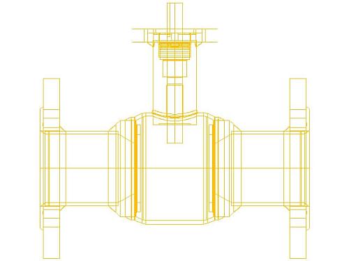 Danfoss DN200 (065N0257G) Кран шаровой JIP-FF без редуктора с фланцем под электропривод Pу16