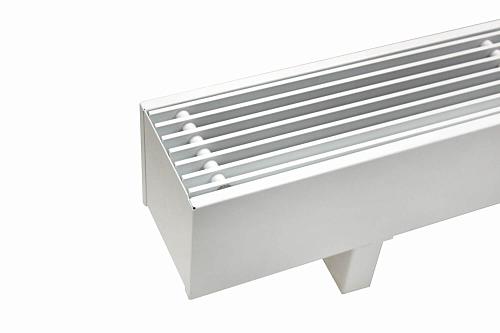 Решетка продольная алюминиевая Techno Vita 135-1400 белая