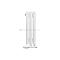Arbiola Iris 42 V 500-42-03 секции белый вертикальный радиатор c нижним подключением