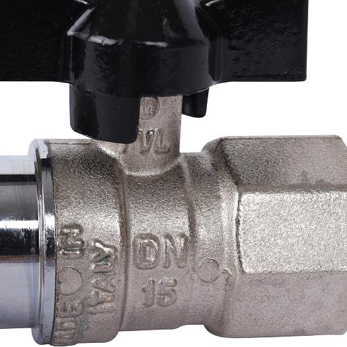 SVB-0009-002025 STOUT ВР 3/4x1 Кран шаровой с накидной гайкой ручка бабочка 