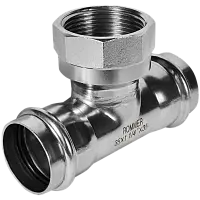 ROMMER Тройник-переходник ВПр-ВР 35х1 1/4, из нержавеющей стали, прессовой, арт. RSS-0015-035114